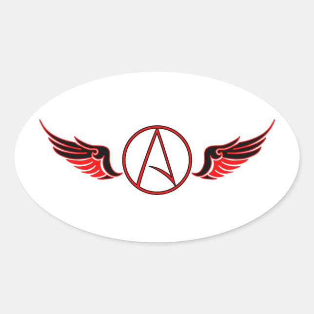 Flying "A" Ovaler Aufkleber (Vorderseite)