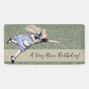 Flying Alice im Wunderland Looking Glass Banner