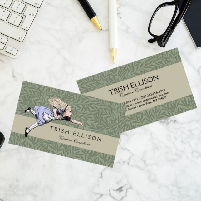 Flying Alice im Wunderland Looking Glass Visitenkarte (Von Creator hochgeladen)