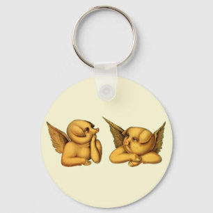 Flying Angel Pigs with wings Fantasy Animals Art Schlüsselanhänger