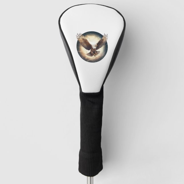 Flying Bald Eagle Golf Headcover (Vorderseite)