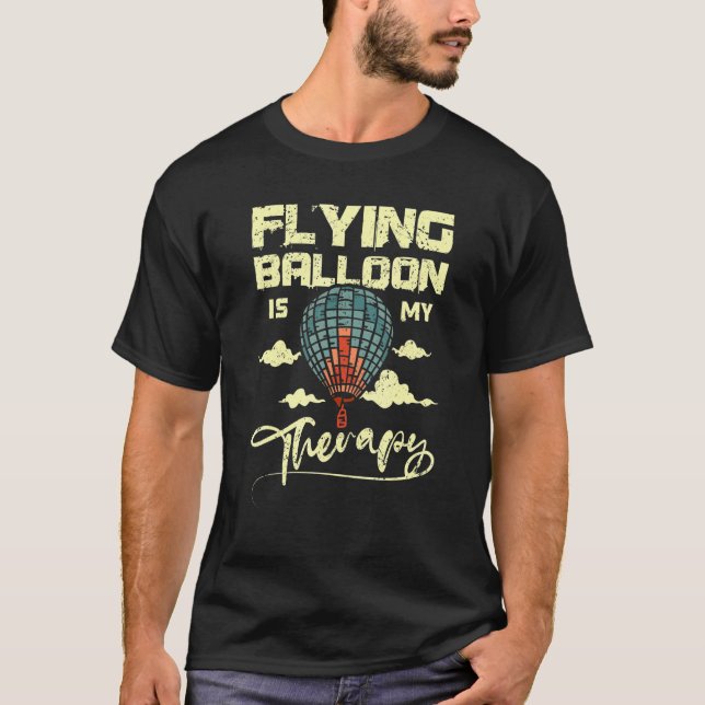 Flying balloon is my therapy T-Shirt (Vorderseite)