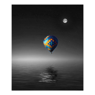 Flying Balloon Selektive Minimalistische Fotografi Fotodruck