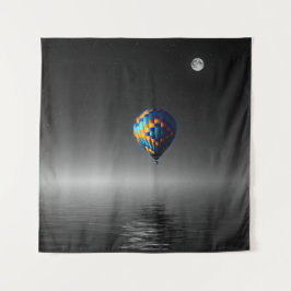 Flying Balloon Selektive Minimalistische Fotografi Wandteppich