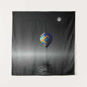 Flying Balloon Selektive Minimalistische Fotografi Wandteppich
