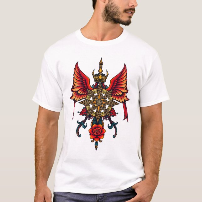 Flying Bard Tattoo T-Shirt (Vorderseite)