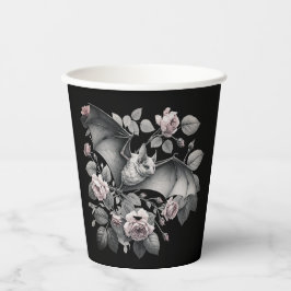 Flying Bat Halloween Pappbecher