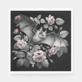 Flying Bat Halloween Serviette