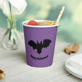 Flying Bat on Purple Pappbecher