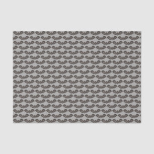 Flying Bats Black Gray Happy Halloween Print Seidenpapier