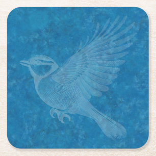 Flying Bird Rechteckiger Pappuntersetzer