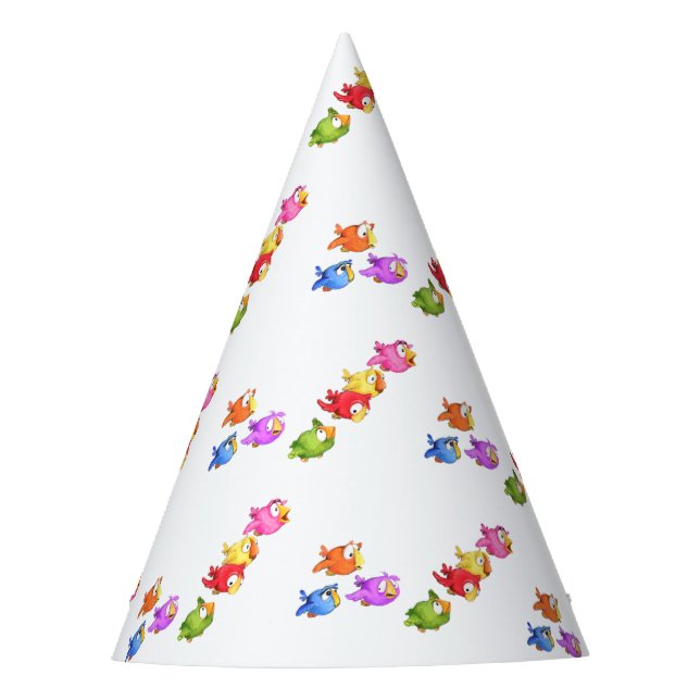 Flying Birds Party Hat Partyhütchen (Vorderseite)