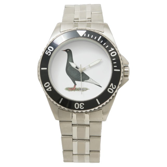 Flying Black Taube Armbanduhr (Vorderseite)