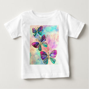 Flying Butterflies Baby Bodysuit oder T - Shirt