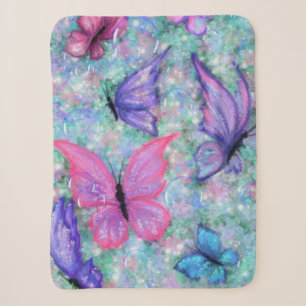 Flying Butterflies Baby Sherpa Blanket Sherpadecke