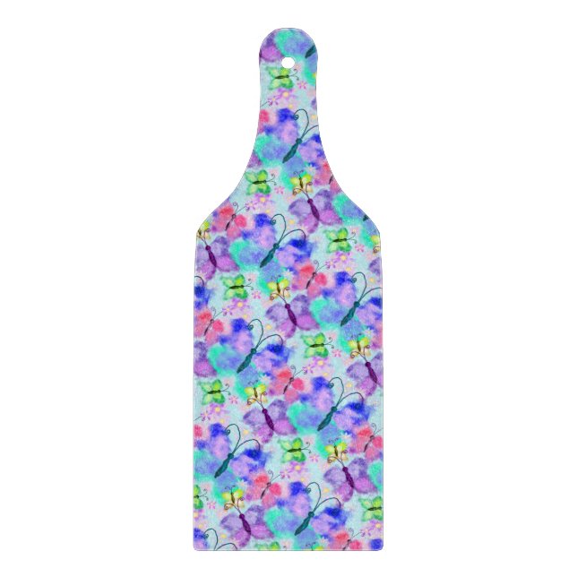 Flying Butterflies Cutting Board Spring Joy Schneidebrett (Vorderseite)