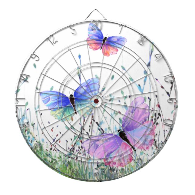 Flying Butterflies Dart Board Dartscheibe (vorne)