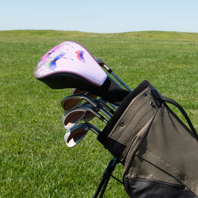 Flying Butterflies Golf Head Cover Headcover (In SItu)