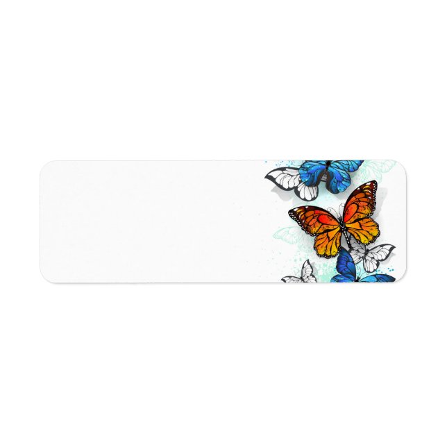 Flying Butterflies Morpho und Monarch (Vorne)