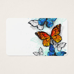 Flying Butterflies Morpho und Monarch