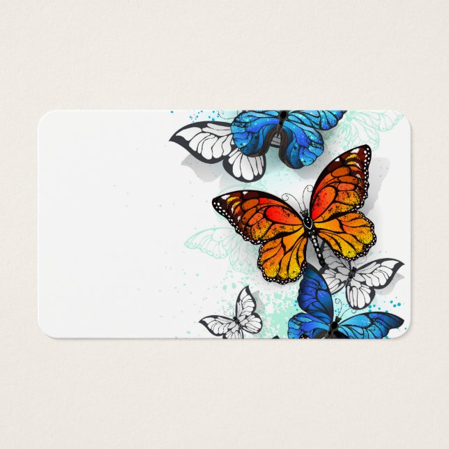 Flying Butterflies Morpho und Monarch (Vorderseite)