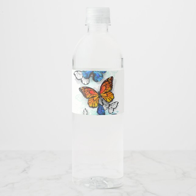 Flying Butterflies Morpho und Monarch (Vorderseite)