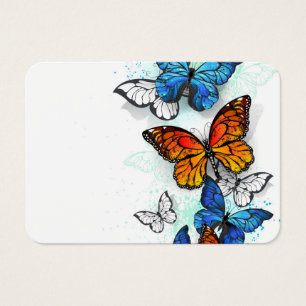 Flying Butterflies Morpho und Monarch