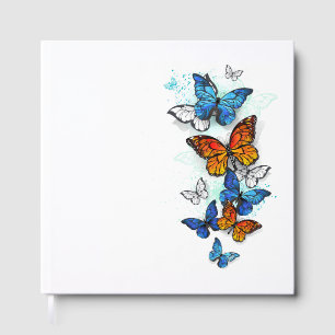 Flying Butterflies Morpho und Monarch Gästebuch