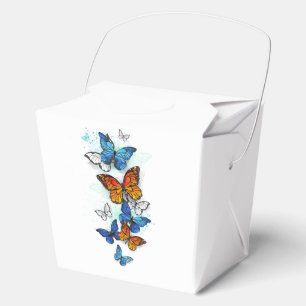 Flying Butterflies Morpho und Monarch Geschenkschachtel