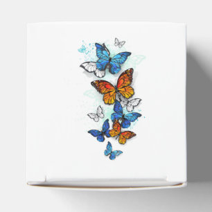 Flying Butterflies Morpho und Monarch Geschenkschachtel