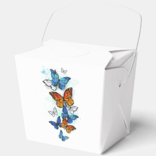 Flying Butterflies Morpho und Monarch Geschenkschachtel