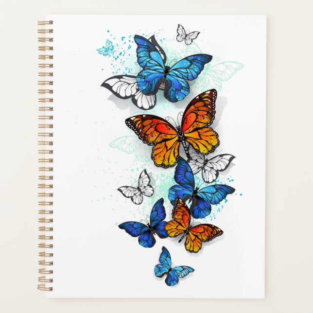 Flying Butterflies Morpho und Monarch Planer (Vorderseite)