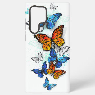 Flying Butterflies Morpho und Monarch Samsung Galaxy Hülle