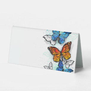 Flying Butterflies Morpho und Monarch Tischaufsteller