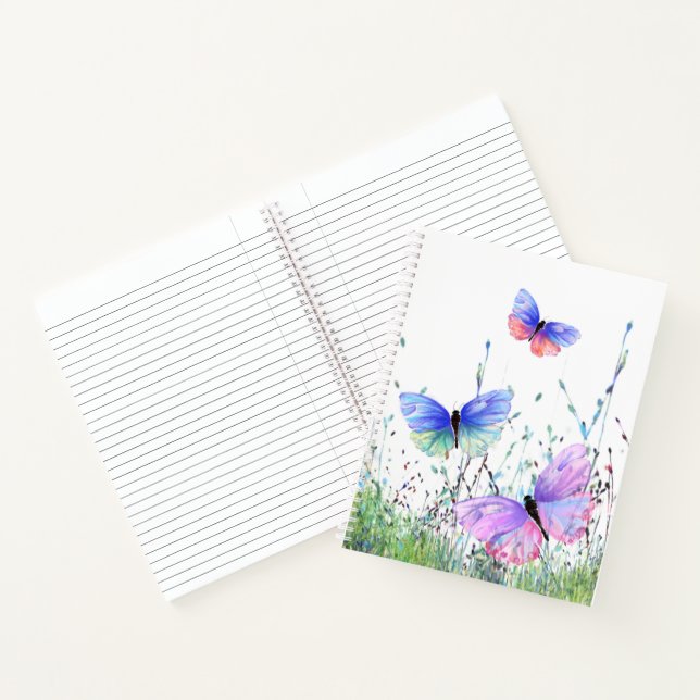 Flying Butterflies-Notebook Notizbuch (Innenseite)