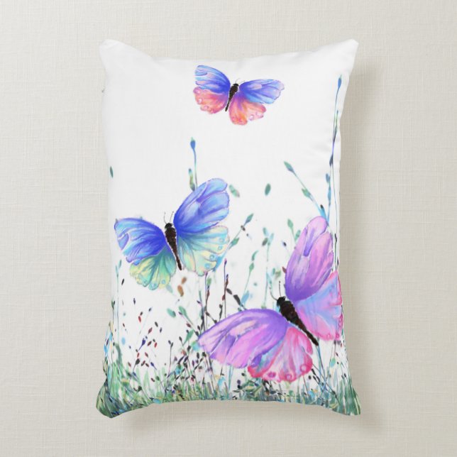 Flying Butterflies Pillow Dekokissen (Vorderseite(Vertikal))
