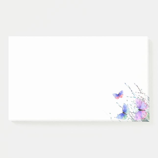 Flying Butterflies Post it Notes Post-it Klebezettel (Vorderseite)