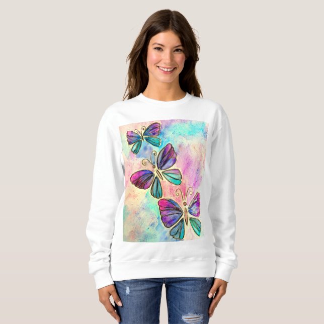 Flying Butterflies Sweatshirt (Vorne ganz)
