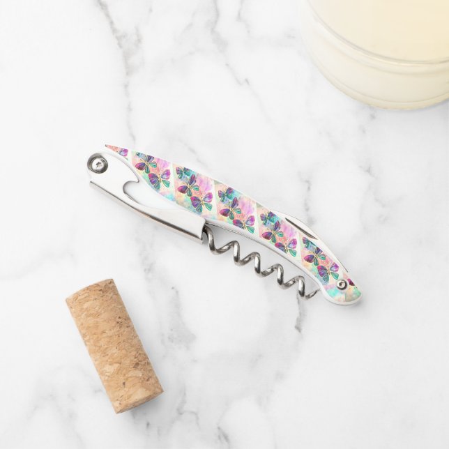 Flying Butterflies Waiter's Corkschraube Kellnermesser (Vorderseite)