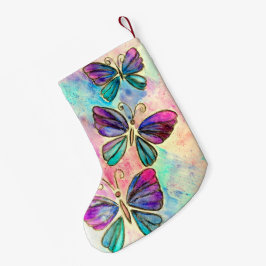 Flying Butterflies Weihnachts-Strumpf Kleiner Weihnachtsstrumpf