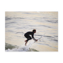 "Flying California Surfer Postcard"