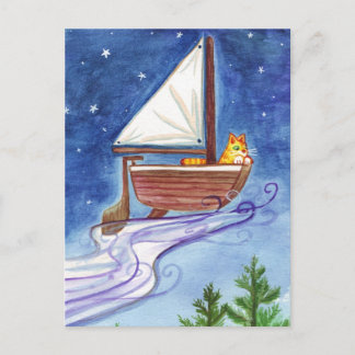Flying Catboat #1 Postcard Postkarte