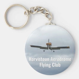 Flying Club Keyring mit Light Aircraft. Schlüsselanhänger
