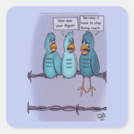 Flying Coach Square Stickers