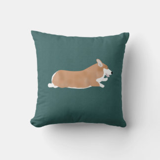 Flying Corgi Throw Kissen
