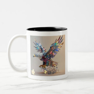 "Flying Crystal Eagle" Zweifarbige Tasse