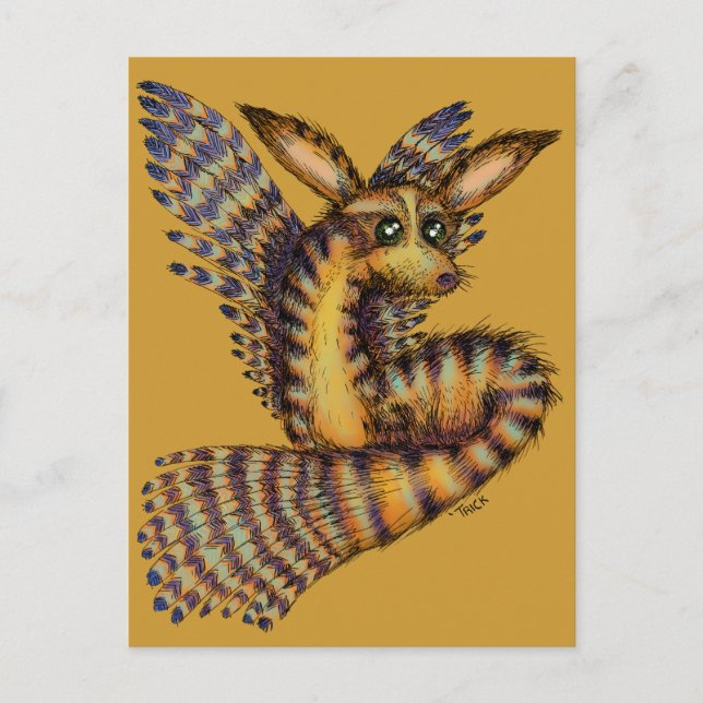 Flying Desert-Vulpix Postkarte (Vorderseite)