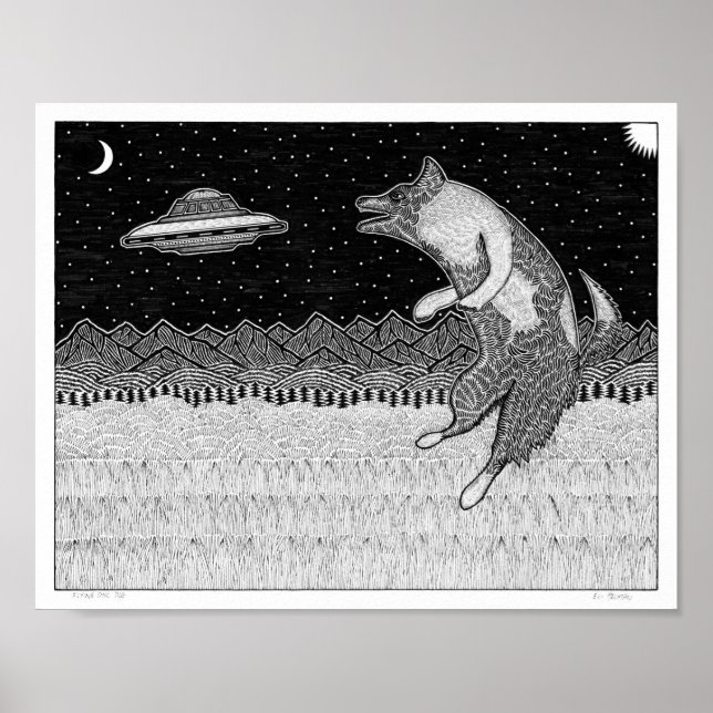 Flying Disk Dog Poster (Vorne)