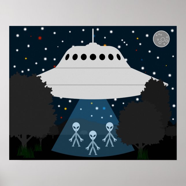 Flying Disk Stargazing Poster (Vorne)
