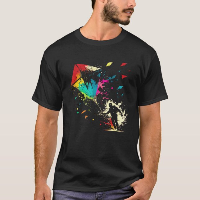 Flying Dragon Delta Drache Splash Drache Flying Wi T-Shirt (Vorderseite)